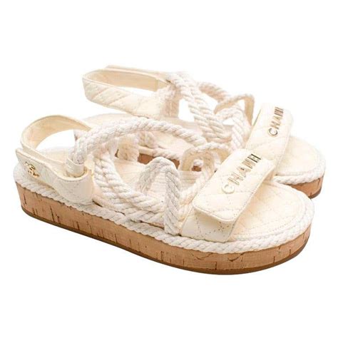 chanel womens slippers|Chanel espadrilles shoes for women.